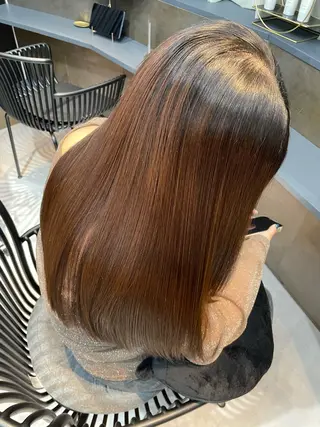 セミロング 半個室サロンyoures hair 髪質改善トリートメント東新宿店所属・榊原竜弥 髪質改善/美髪作りのヘアスタイル