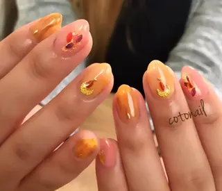 ネイル ツメトマツゲ .のネイルデザイン