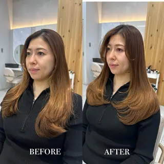 ロング oto🤍×美髪× ローレイヤーのヘアスタイル