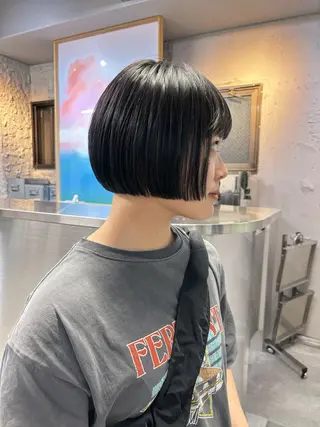 ショート くせ毛カットとパーマ /美容室難民の方是非のヘアスタイル