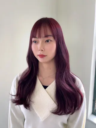 カラー ヤナギウチ エリカのヘアスタイル