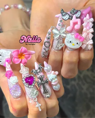 ネイル ギャルネイル🧸💖 narujesのネイルデザイン