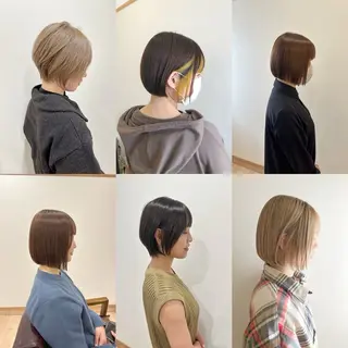 ショート カラー 高橋 優実のヘアスタイル