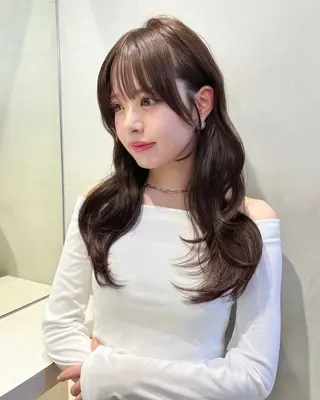 ロング mina/さいたま市 縮毛矯正/韓国ヘアのヘアスタイル