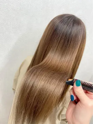 セミロング コテ巻き風パーマ★ はるさんのヘアスタイル