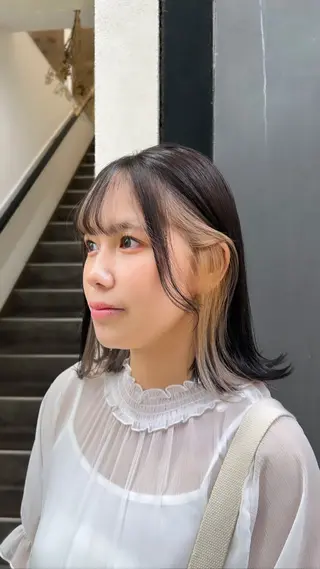 ミディアム カラー silk🕯 hikaruのヘアスタイル