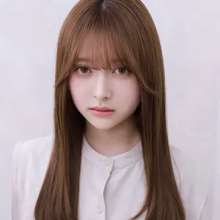 ロング パーマ クロスパーマ×曲がる 縮毛矯正🫧あゆみのヘアスタイル