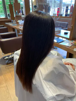 セミロング カラー パーマ Artist 藤﨑紘成のヘアスタイル