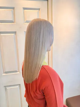 セミロング カラー 千 田のヘアスタイル