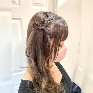 ロング カラー ヘアアレンジ ♥️ルフ🐒 ミレイ♥️のヘアスタイル