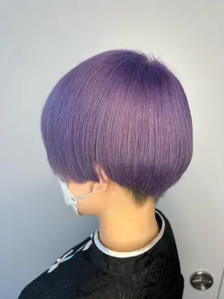 ショート カラー 前髪カット無料🎉 髪質改善✨影山湧市のヘアスタイル