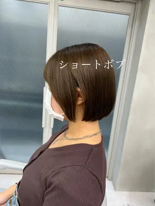 ショート カラー 【くせ毛さんのお悩み 解決🍀】栗橋のヘアスタイル