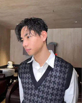 ショート メンズ 産休中です 艶カラー♡オカのヘアスタイル