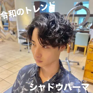 ショート パーマ メンズ すげ さやかのヘアスタイル