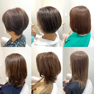 カラー ショート/白髪ぼかし 君和田若菜のヘアスタイル