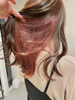 セミロング カラー ハイトーン×似合わせ 🌱中川慎之介のヘアスタイル