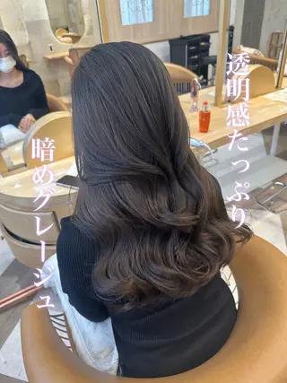 ロング カラー 荻野 峻輔/レイヤー /透明感カラーのヘアスタイル