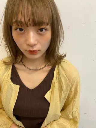 ミディアム 🍃透明感スタイル ｙｕ-ｋａ🍃のヘアスタイル