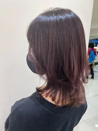 ミディアム カラー ヘアアレンジ マツエク・マツパ 💎耳ツボジュエリー ×銀座美容室💎のヘアスタイル