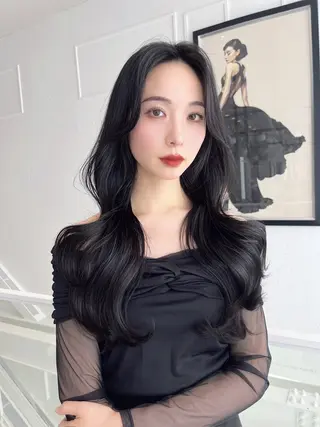 ロング カラー 韓国ヘア/髪質改善 TAKAHIROのヘアスタイル