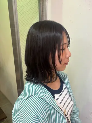 ミディアム カラー ボブ/メンズ/パーマ /Tamakiのヘアスタイル