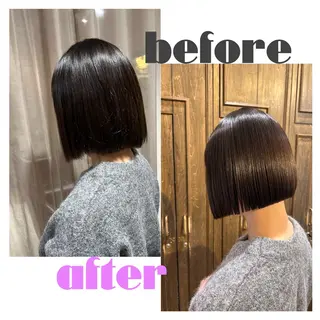 ショート 髪質改善/ボブ/暖色 /𝙨𝙤𝙧𝙖のマツエク・マツパデザイン