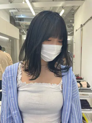 ミディアム カラー ヘアアレンジ 🍃柔らかヘアー田中 瑞希🍃のヘアスタイル