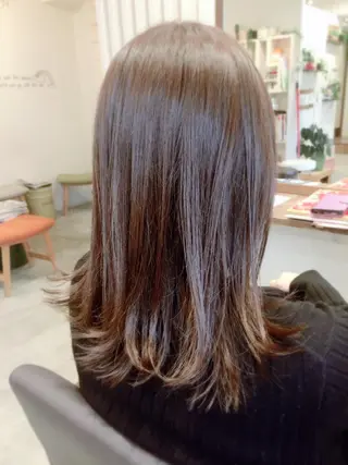 セミロング mu-kicii 三鷹店所属・撮影モデル募集中☆ オグリヤスエのヘアスタイル