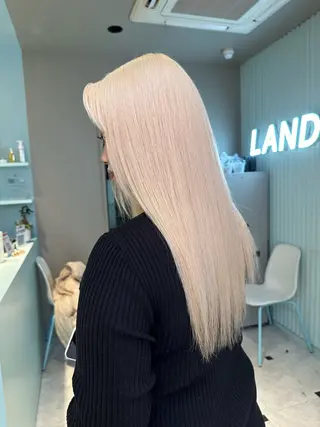 ロング カラー ヘアアレンジ 韓国レイヤー＆ピンク 艶髪🩶maikoのヘアスタイル