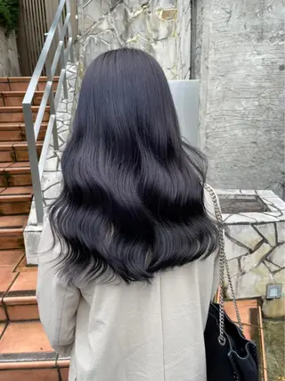 ロング カラー パーマ ヘアアレンジ メンズ 歩くパワースポット 🦋KAHOのヘアスタイル