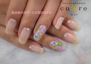 ミディアム ネイル ネイルサロン Cureのネイルデザイン