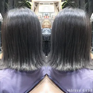 ミディアム カラー 北條 優輝のヘアスタイル