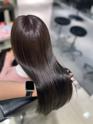 ロング 髪質改善/透明感カラ ー/レイヤー/あやはのヘアスタイル