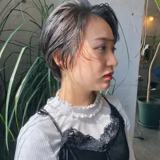 ショート カラー パーマ ヘアアレンジ メンズ キッズ ネイル マツエク・マツパ モリモト サナのヘアスタイル