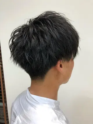 ショート カラー パーマ ヘアアレンジ メンズ ❣️倉敷❣️美髪 カラー能登一成のヘアスタイル