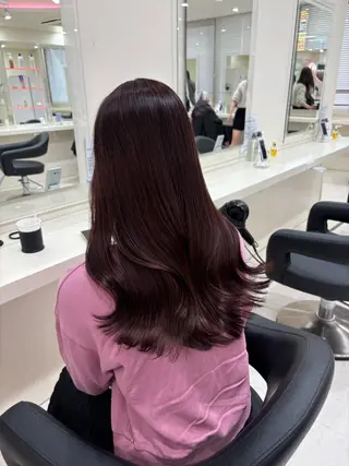 ミディアム カラー ヘアアレンジ 💟RINNA 艶カラー💟のヘアスタイル
