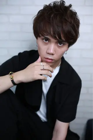 ショート カラー パーマ ヘアアレンジ メンズ キッズ ネイル マツエク・マツパ premier modelsのヘアスタイル