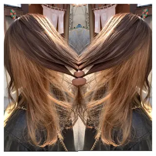 ロング カラー 村山 茉衣のヘアスタイル