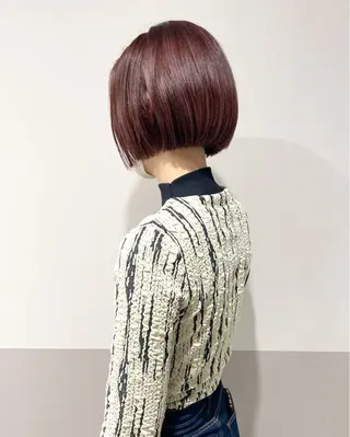 ショート カラー ヘアアレンジ ボブ/ミニボブ/ 立河今日子のヘアスタイル