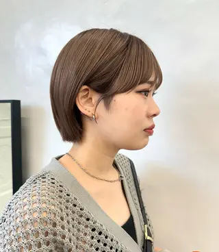 ショート 盛れる顔周り /透明感/かりん🎀のヘアスタイル