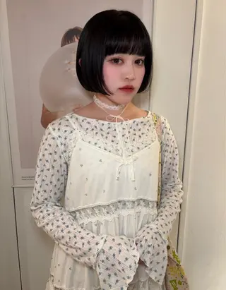 ショート カラー riria/ボブ /ブラウンカラー🎀のヘアスタイル