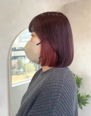 ミディアム カラー ❤️🐩* AKANE*🐩❤️のヘアスタイル