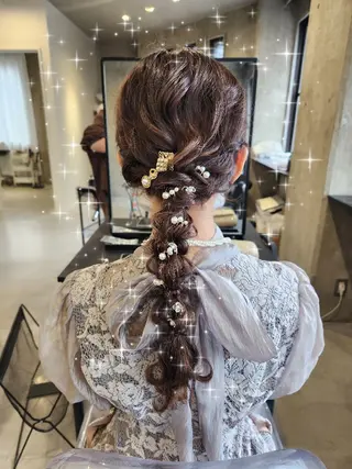 ヘアアレンジ あかね☆ヘアアレンジ /ボブ/縮毛矯正のヘアスタイル