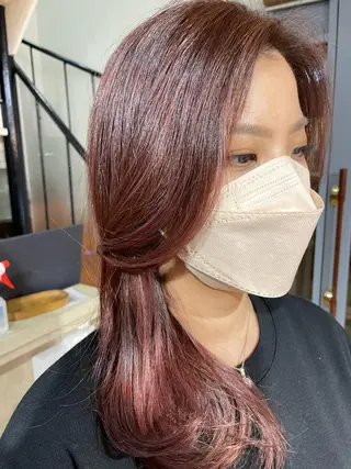 ロング カラー パーマ 海外レイヤー 🇺🇸/ヒナコのヘアスタイル