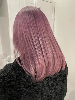 セミロング カラー 💘MICOTO藤沢 髪質改善ブリーチ💘のヘアスタイル