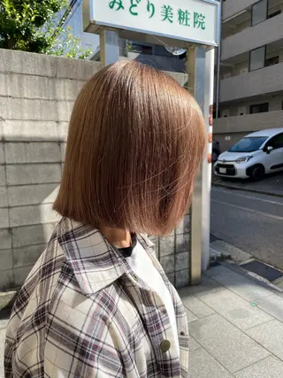 ミディアム カラー scene自由が丘所属・自由が丘/メンズ/ ボブ/田丸のヘアスタイル