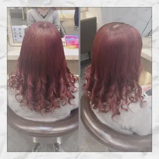 セミロング ヘアアレンジ ヘアセット/着付け 𓇼 松本 夏美𓇼のヘアスタイル