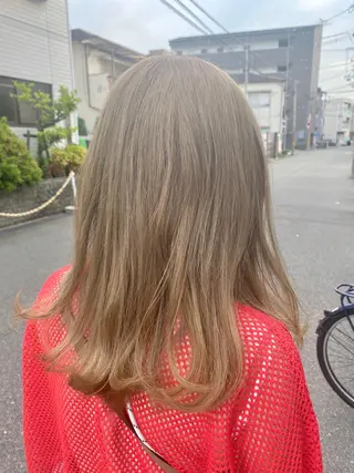 セミロング カラー 美髪・髪質改善 有田怜平のヘアスタイル