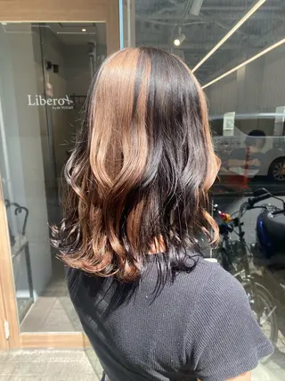 ミディアム カラー 🐾Libero🐾 柏　KONOMIのヘアスタイル