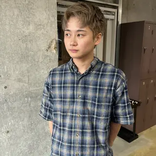 カラー メンズ myu 🐈‍⬛のヘアスタイル